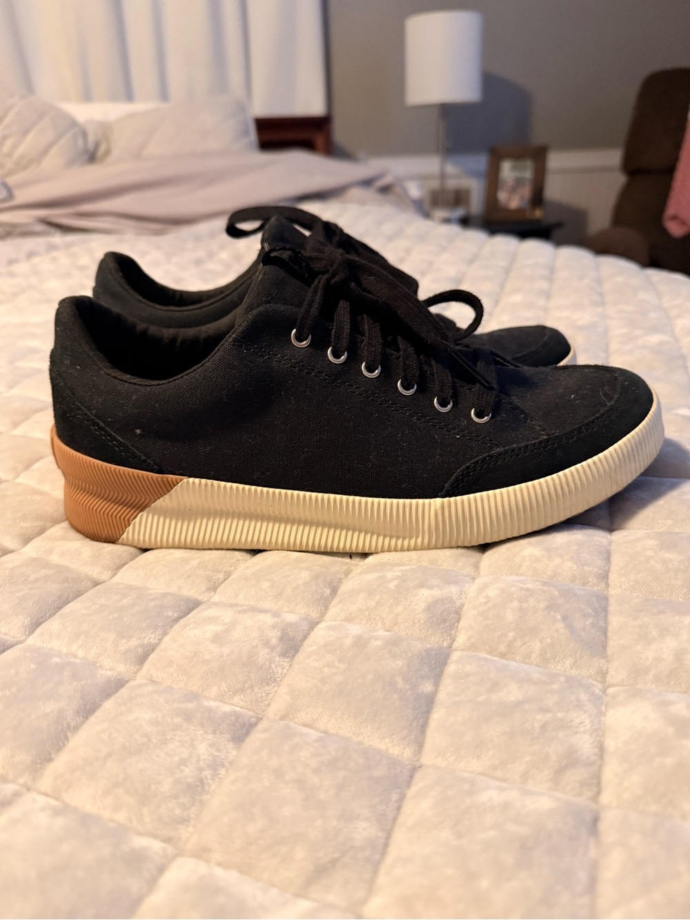 Sorel Canvas Sneakers Black Size 9